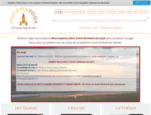 Tablet Screenshot of dharmayoga.fr